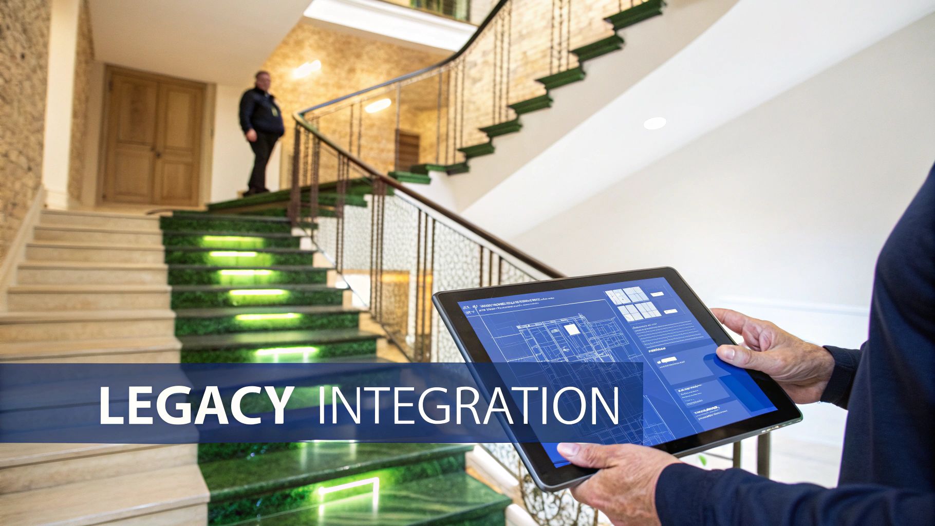 Engineers working on integrating new software with old systems