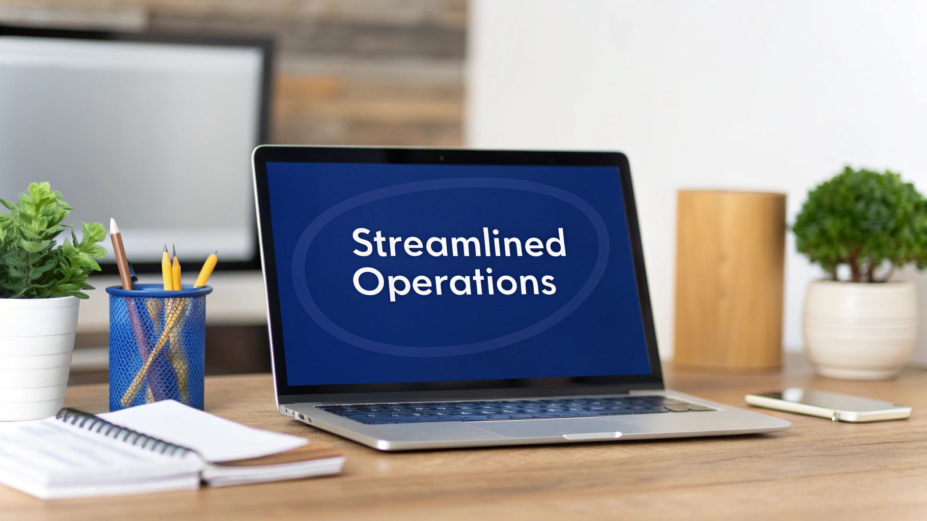 An animated graphic showing different insurance operations like underwriting and claims management connected by data flows.
