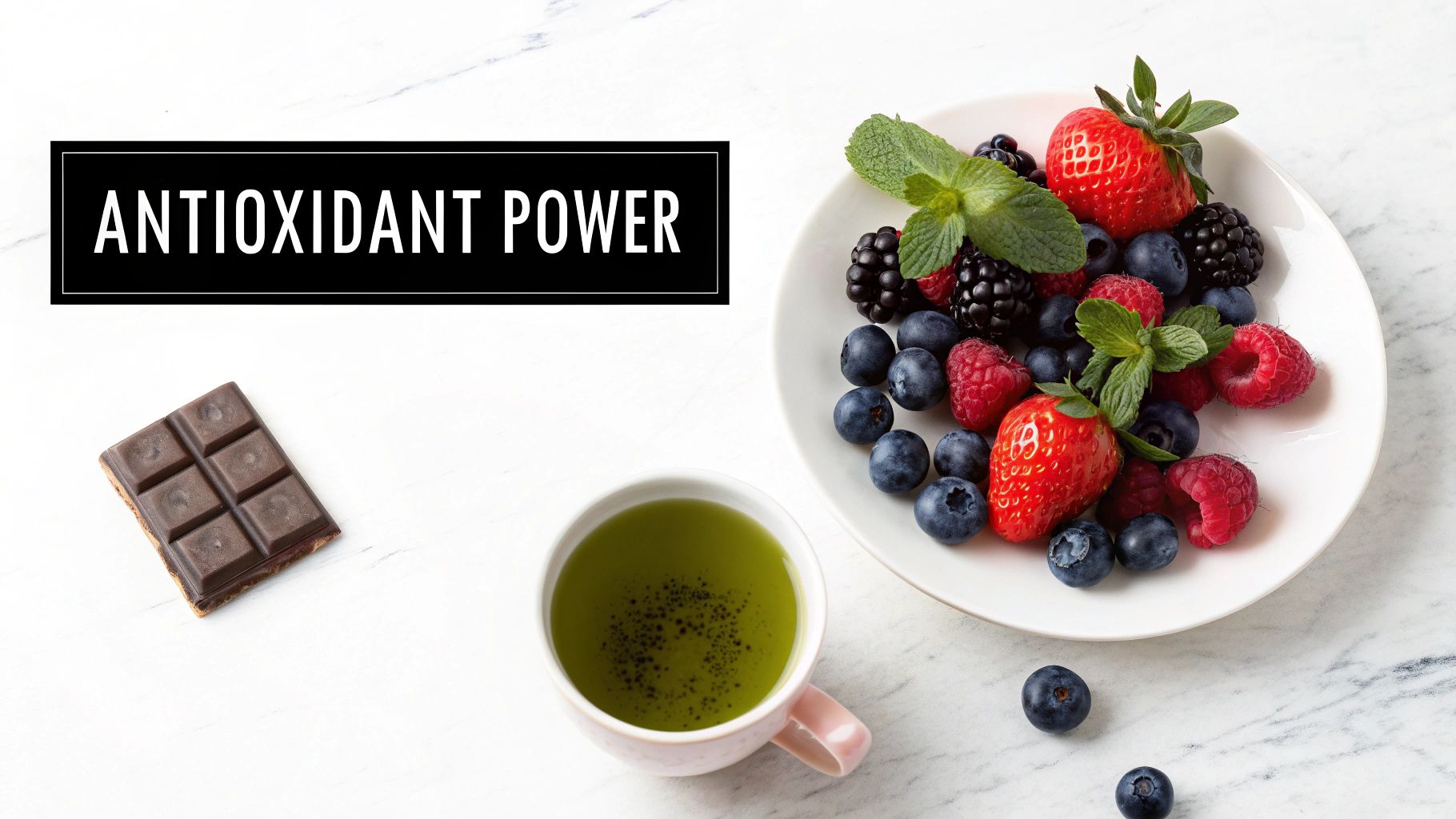 Polyphenol-Rich Foods (Berries, Green Tea, Dark Chocolate)