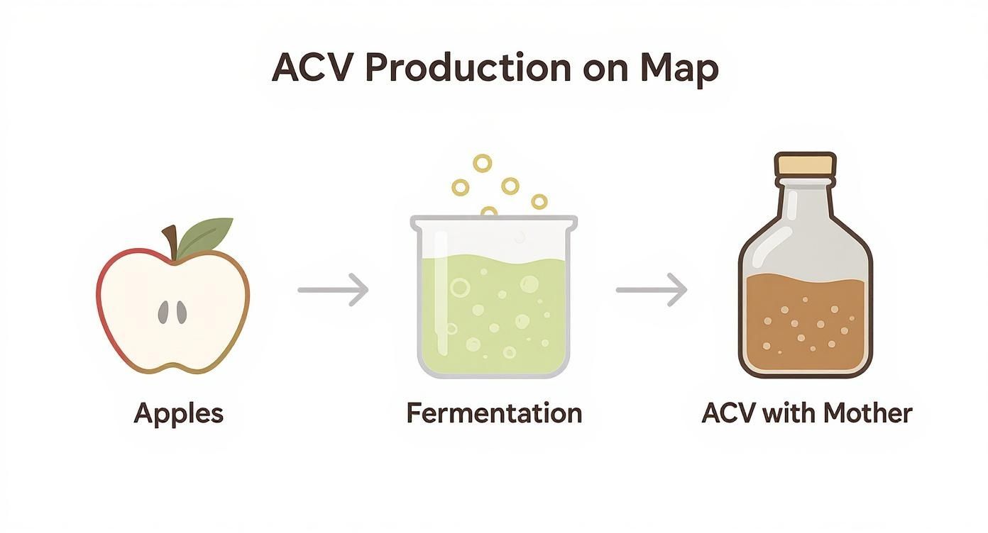 Infographic about apple cider vinegar benefits