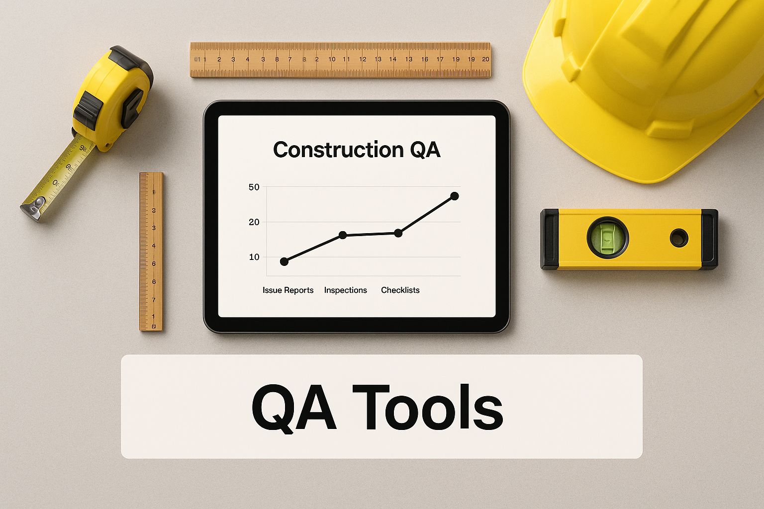 Infographic about quality assurance in construction