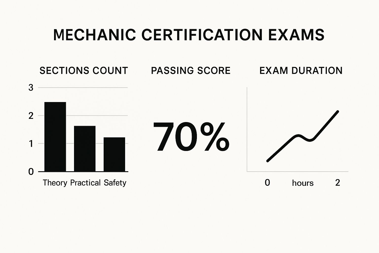 Infographic about mechanic certification requirements