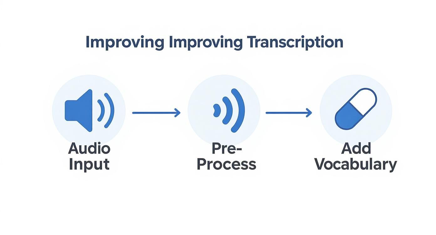 Infographic about voice recognition software for medical transcription