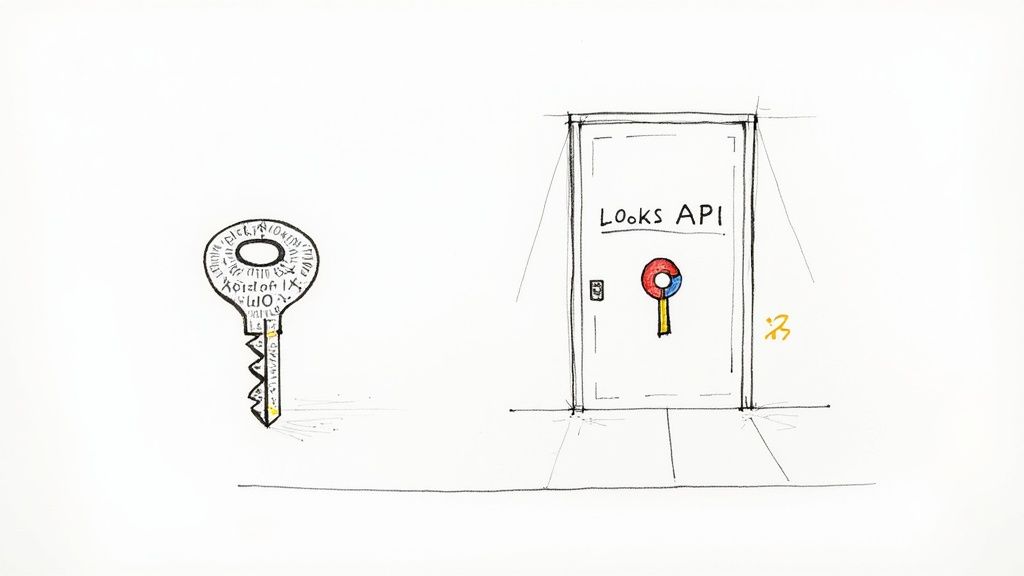 A person working on a laptop with abstract code elements in the background, representing API development.