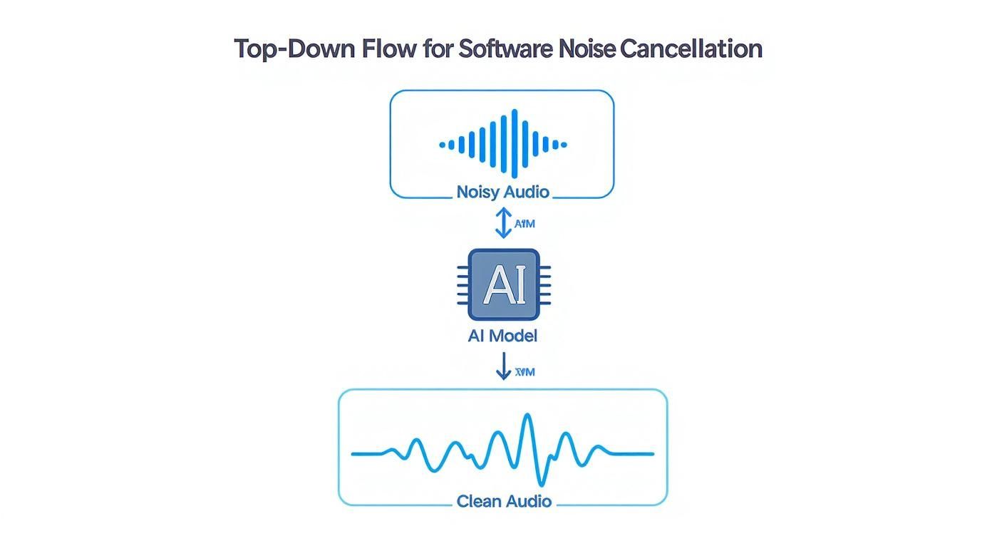 Infographic about software noise cancellation