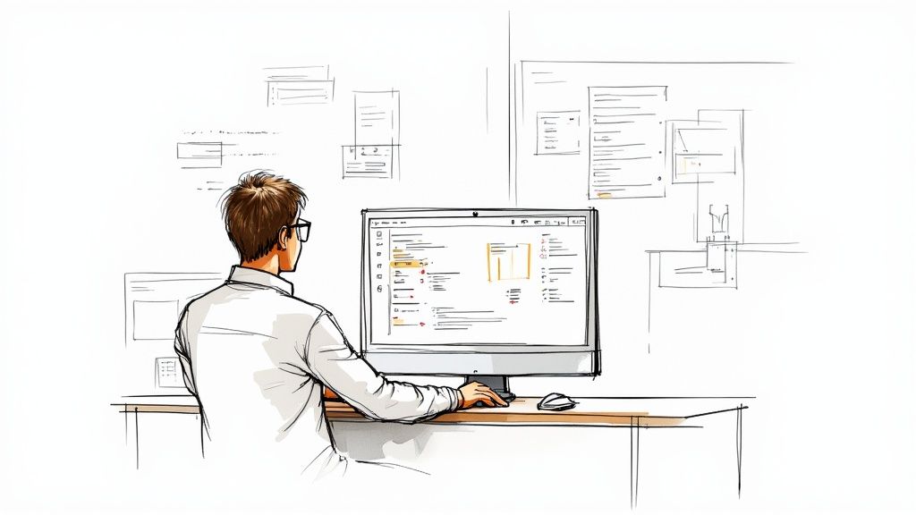 A padlock icon overlaid on a shield, symbolizing API key security and management.