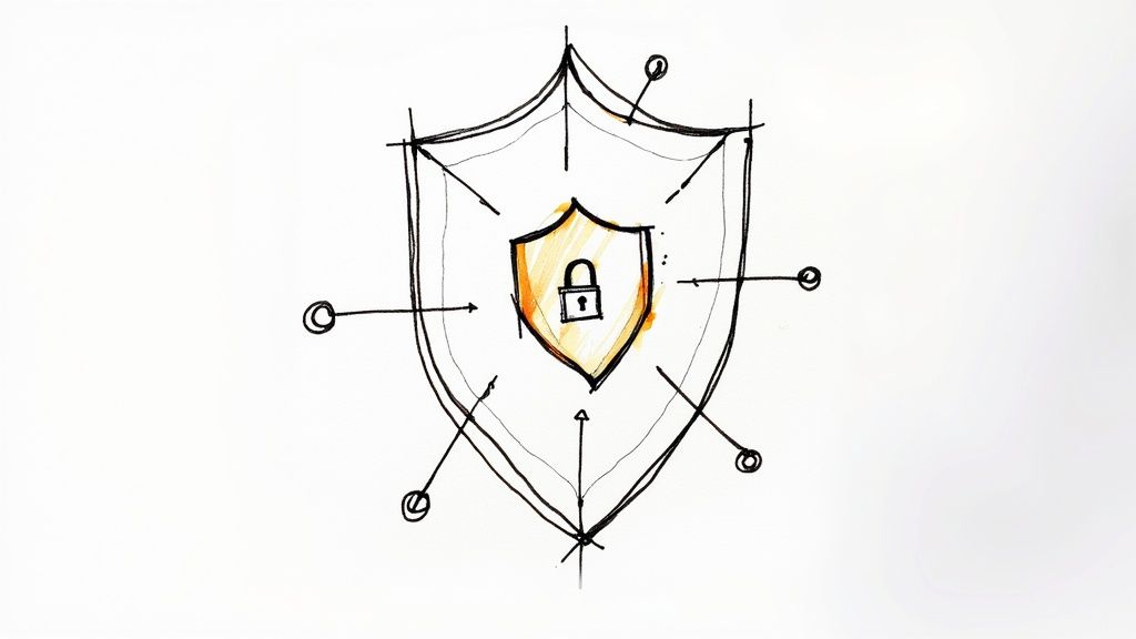 A person looking at a screen with question mark icons floating around, symbolizing common questions about APIs.