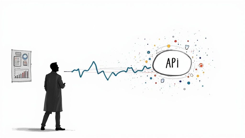 A healthcare professional using voice recognition software on a tablet in a modern clinic