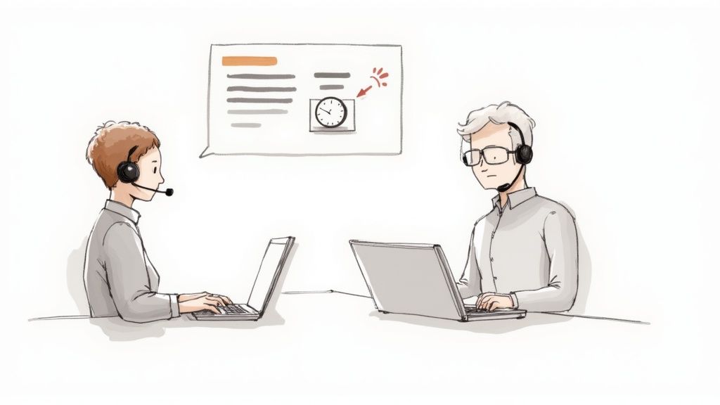 Graph showing upward trends in business metrics like efficiency and customer satisfaction