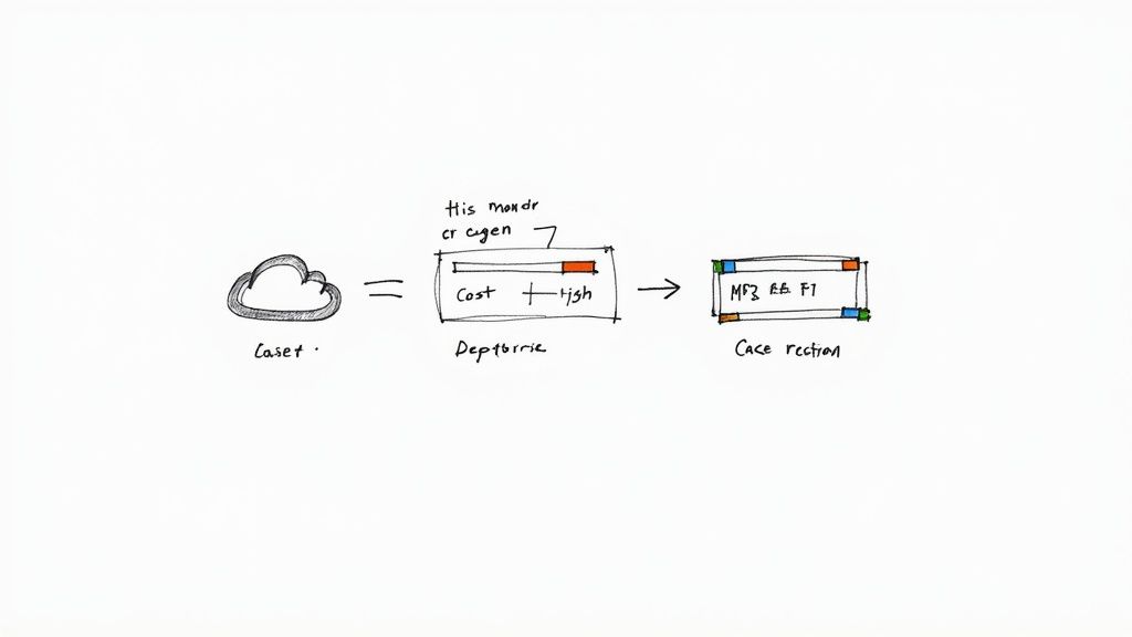 Chart showing cost optimization for automated voice mail messages