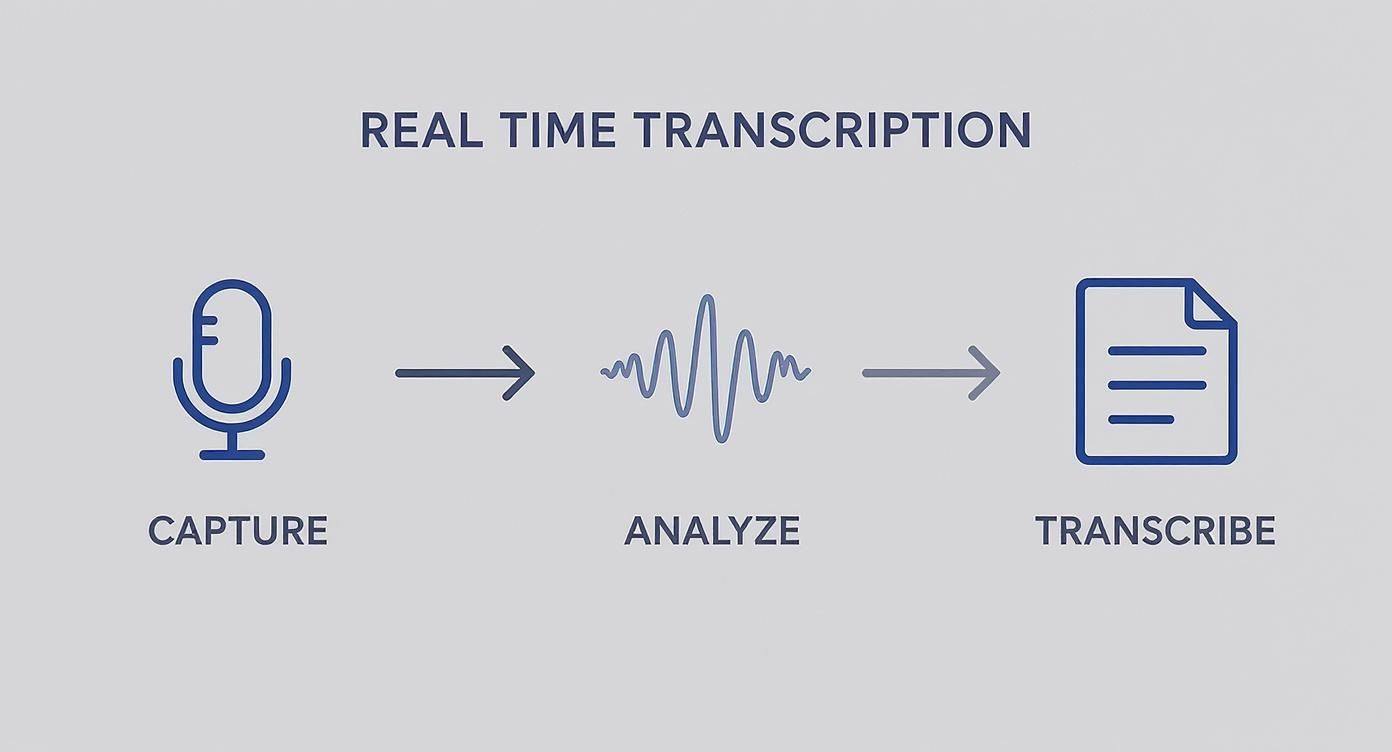 Infographic about real time transcription