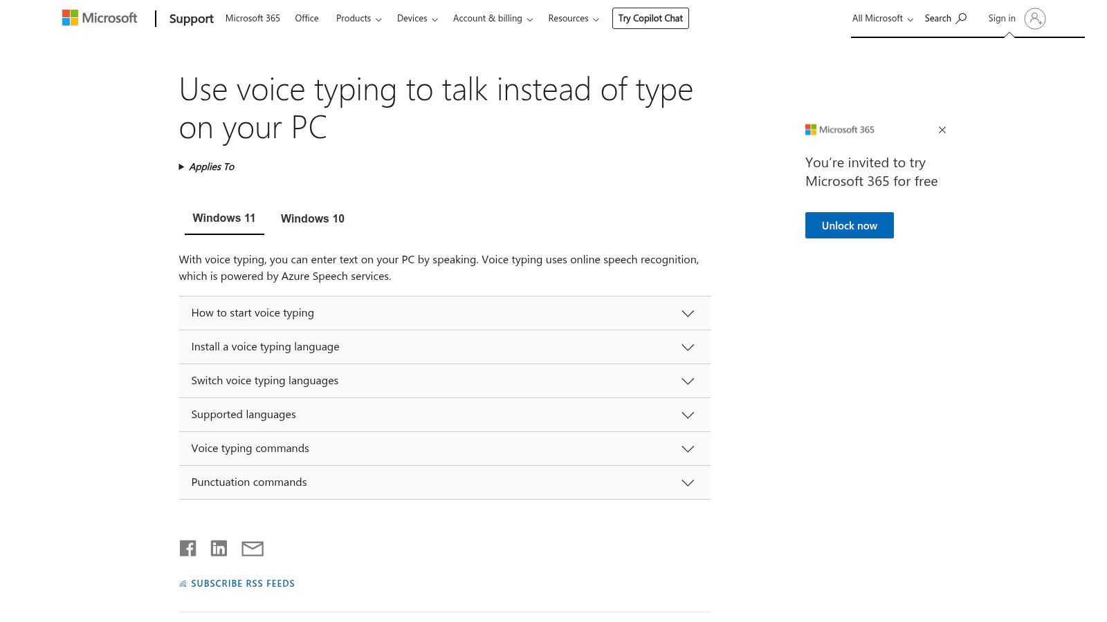 Windows 11 Voice Typing