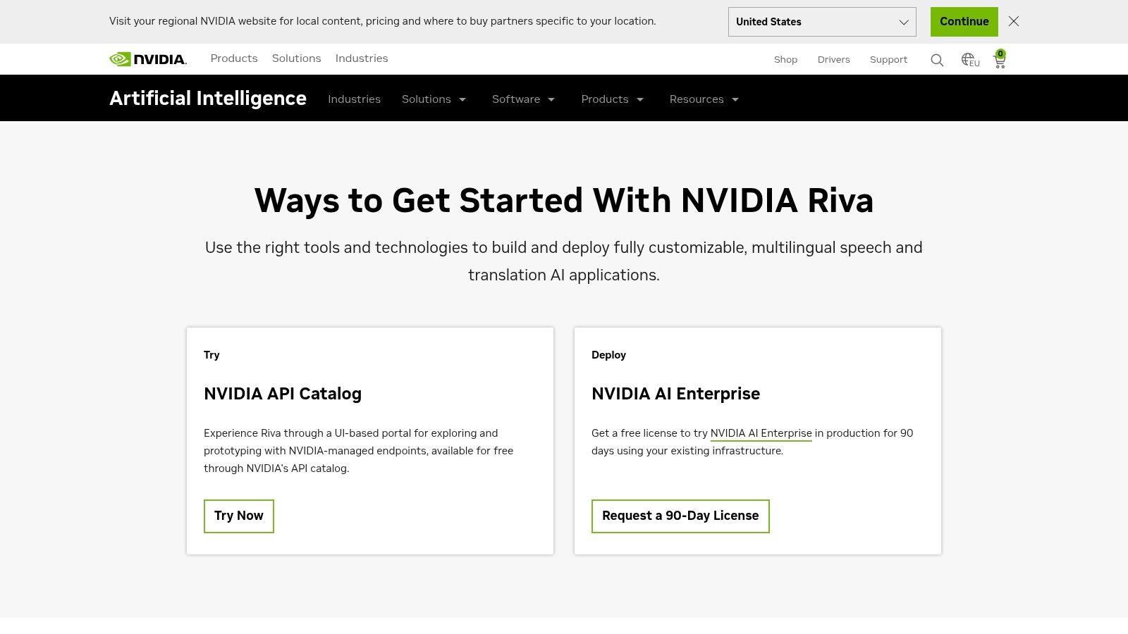 NVIDIA Riva (TTS microservice)