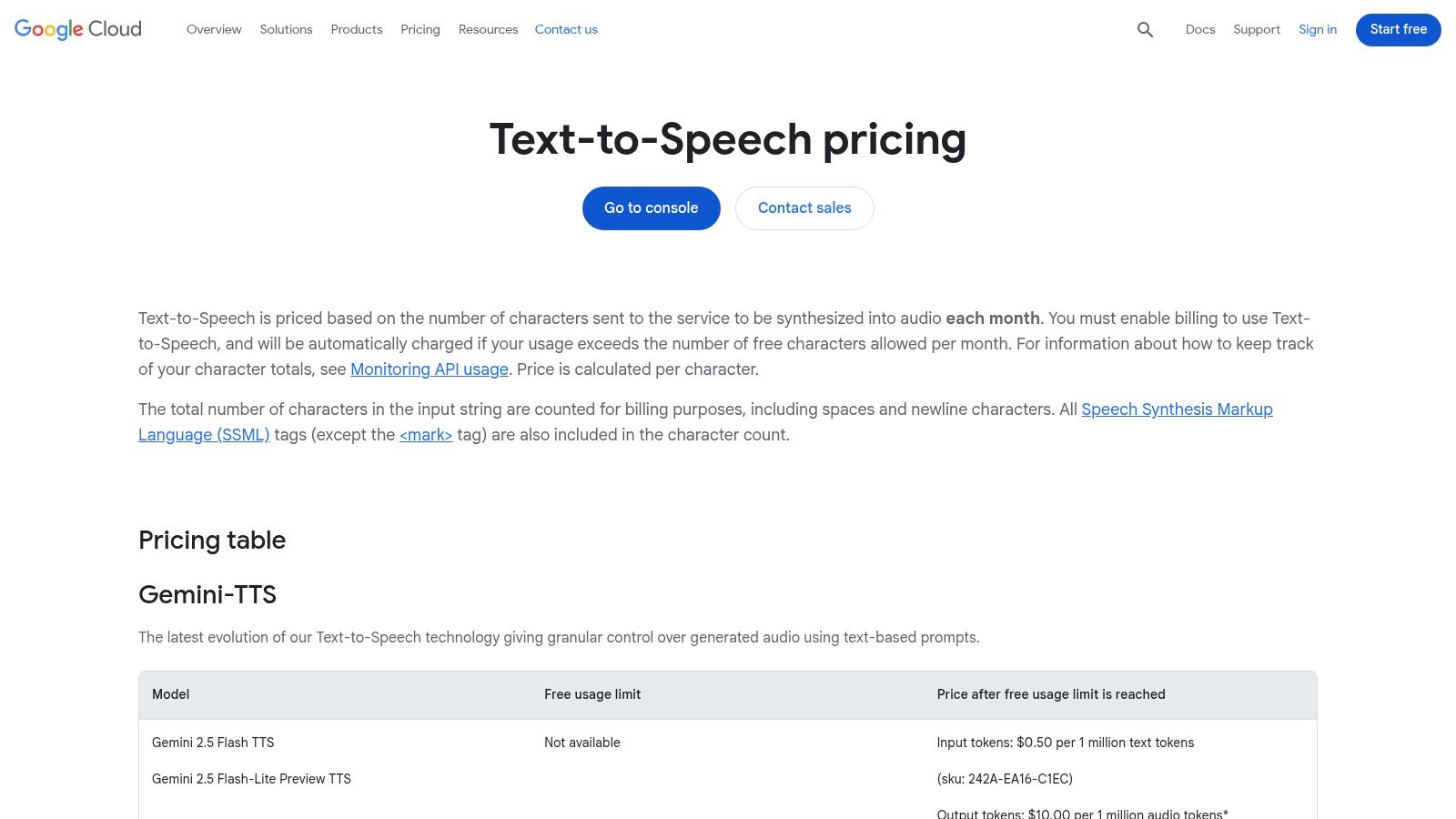 Google Cloud Text-to-Speech