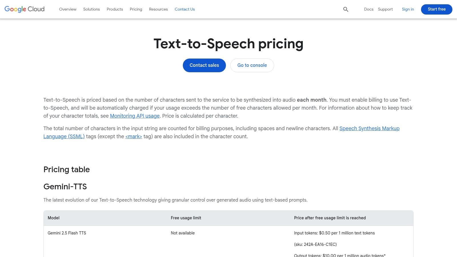 Google Cloud Text-to-Speech