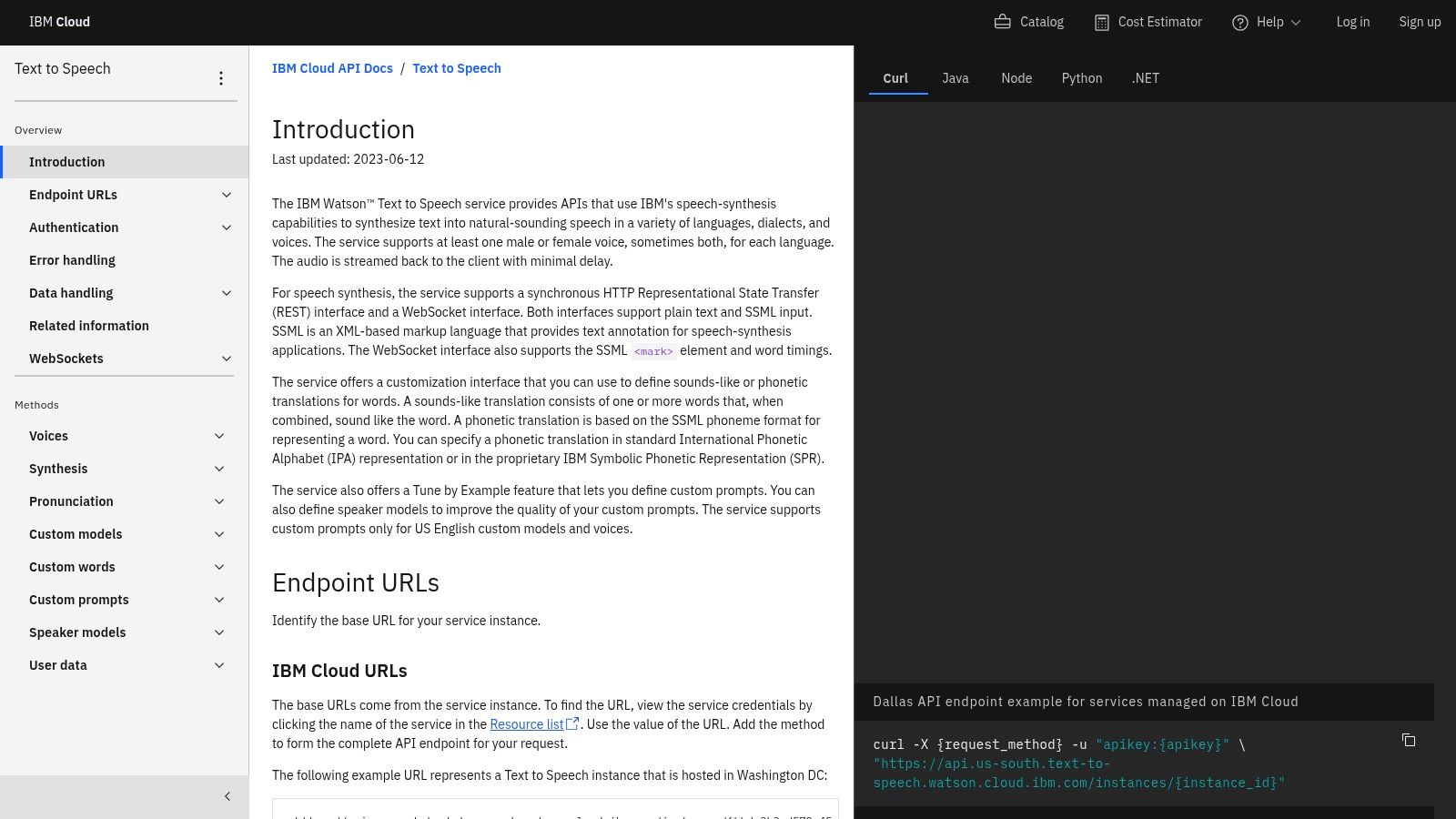 IBM Watson Text-to-Speech (Cloud and Embeddable)