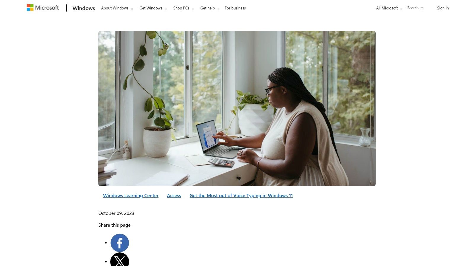 Microsoft Windows 11 – Voice typing