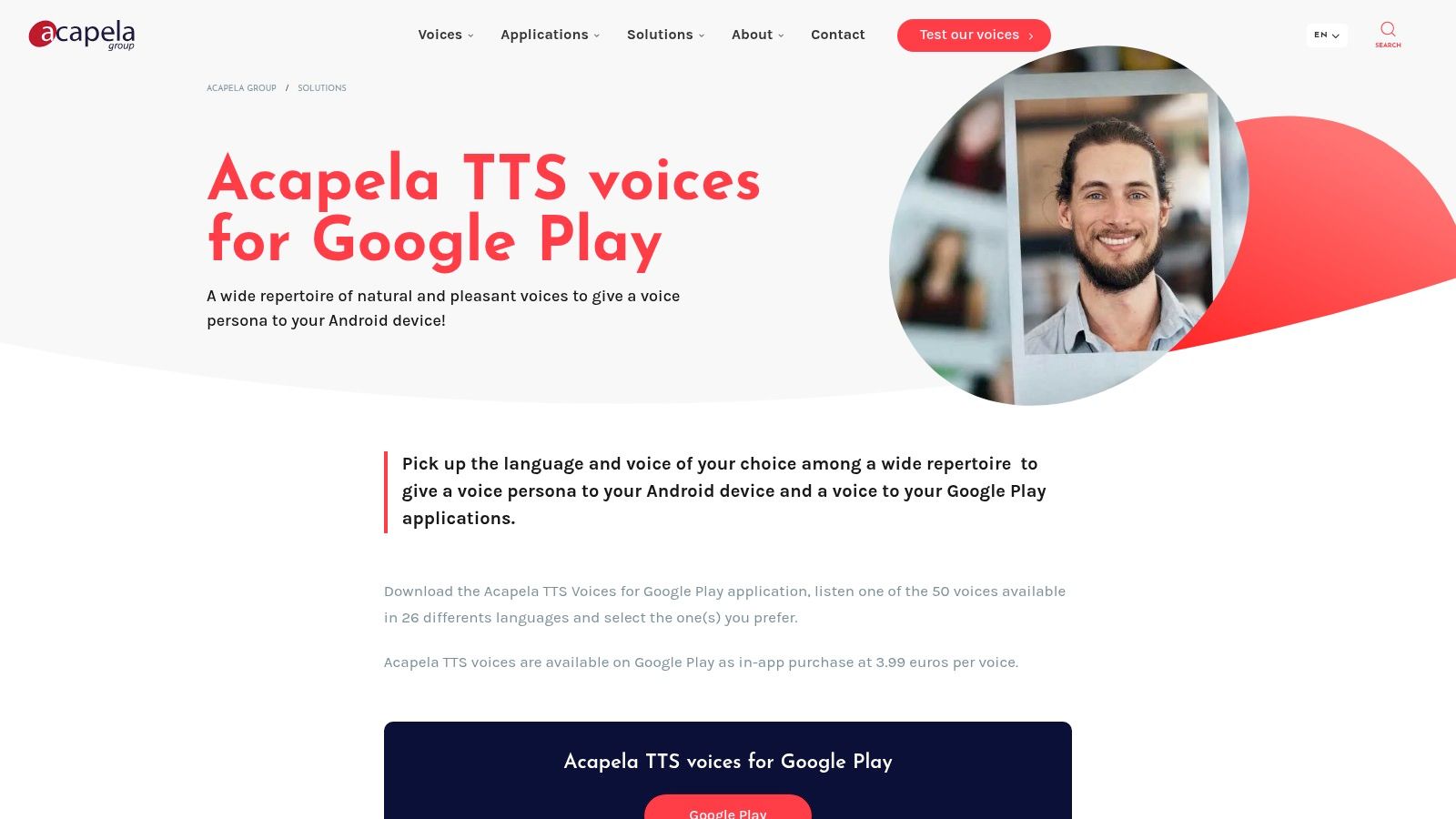 Acapela (TTS voices for Android)