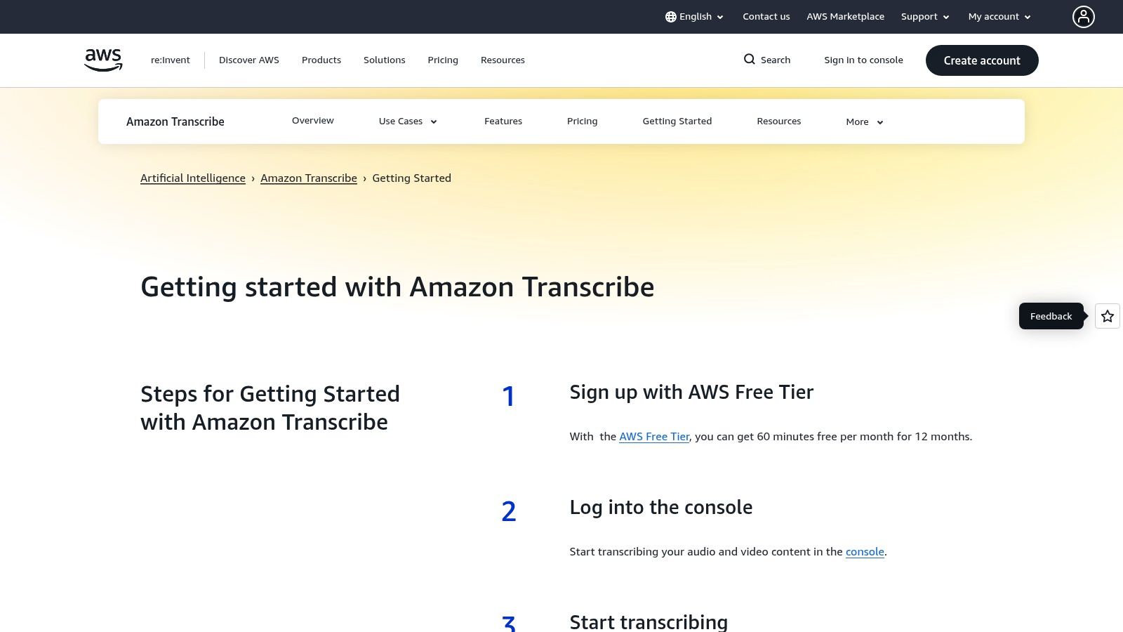 Amazon Transcribe