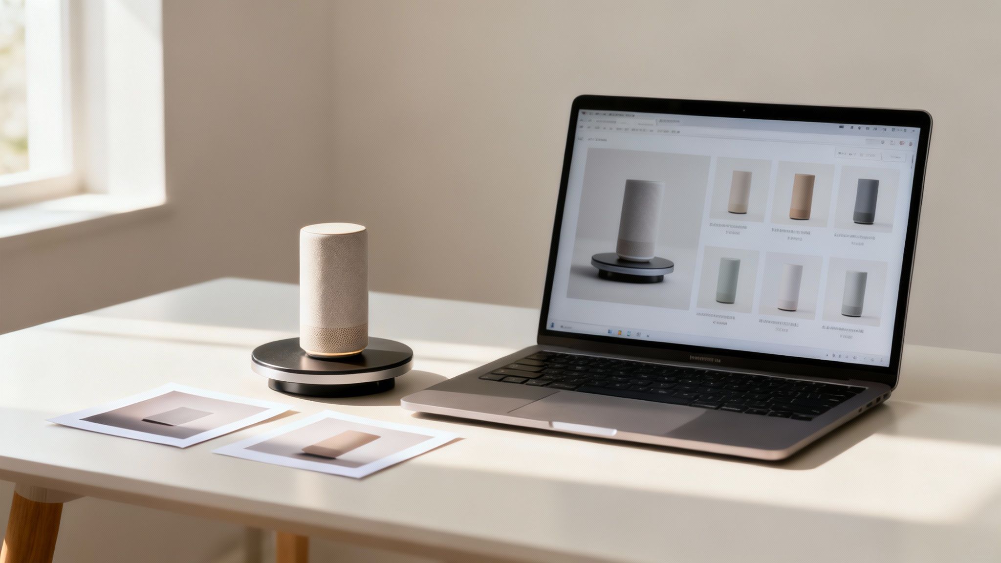 An AI-generated professional headshot created in a virtual photo studio.