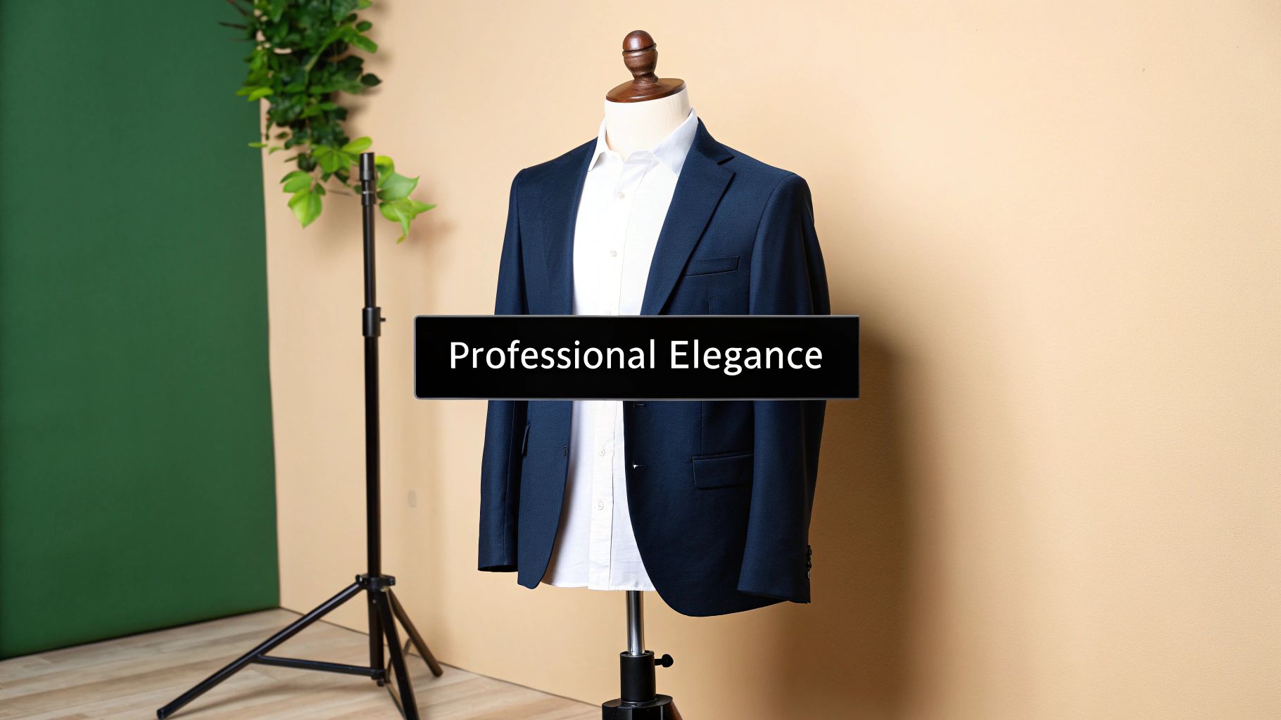 Classic Navy Blazer and White Dress Shirt