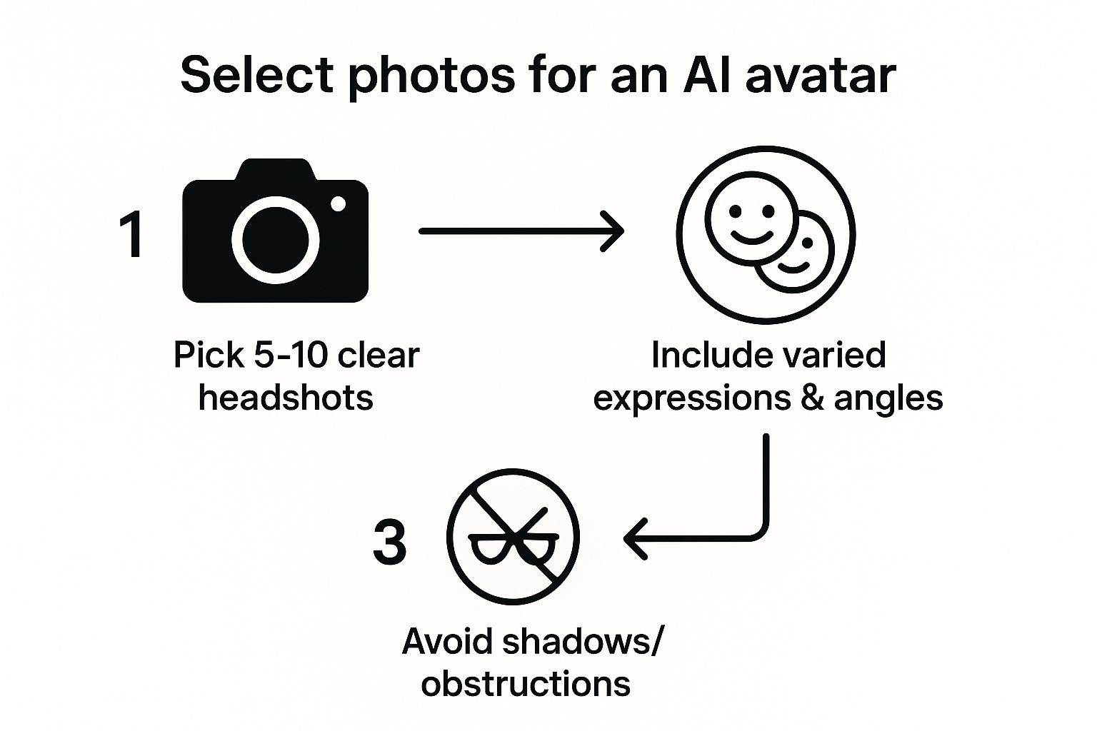 Infographic about photo to avatar