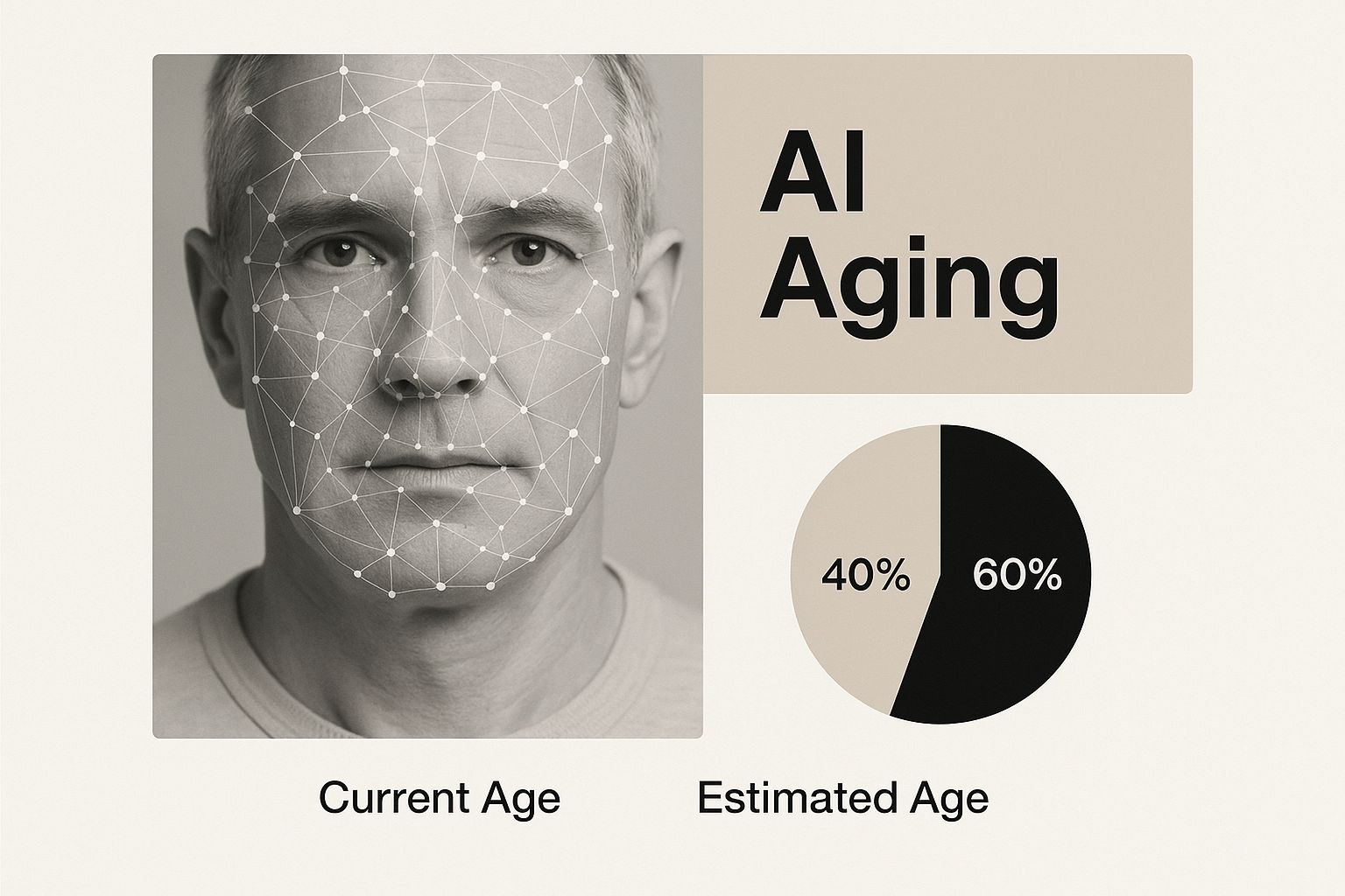 Infographic about photo age progression