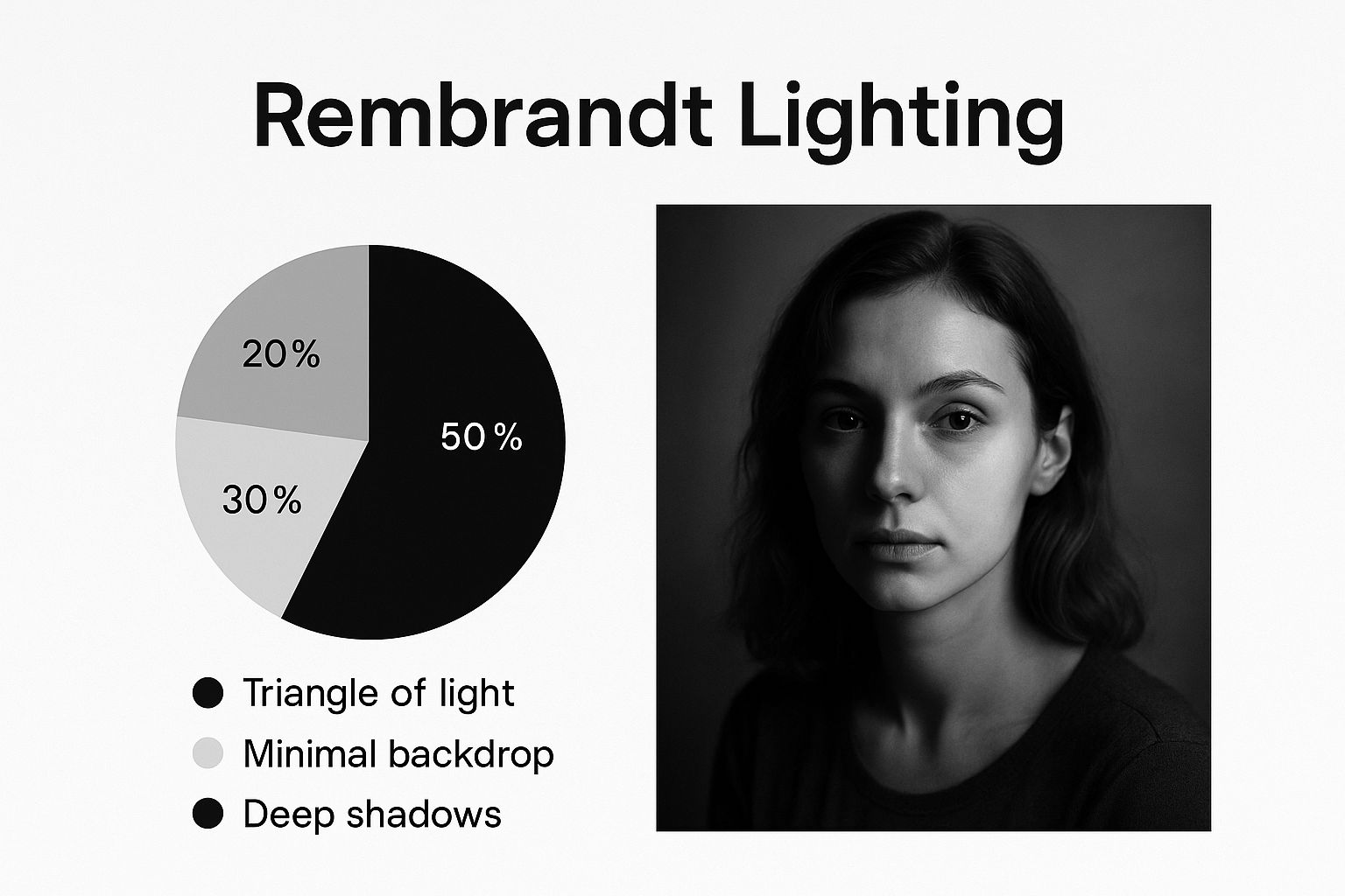 Infographic about black and white headshots