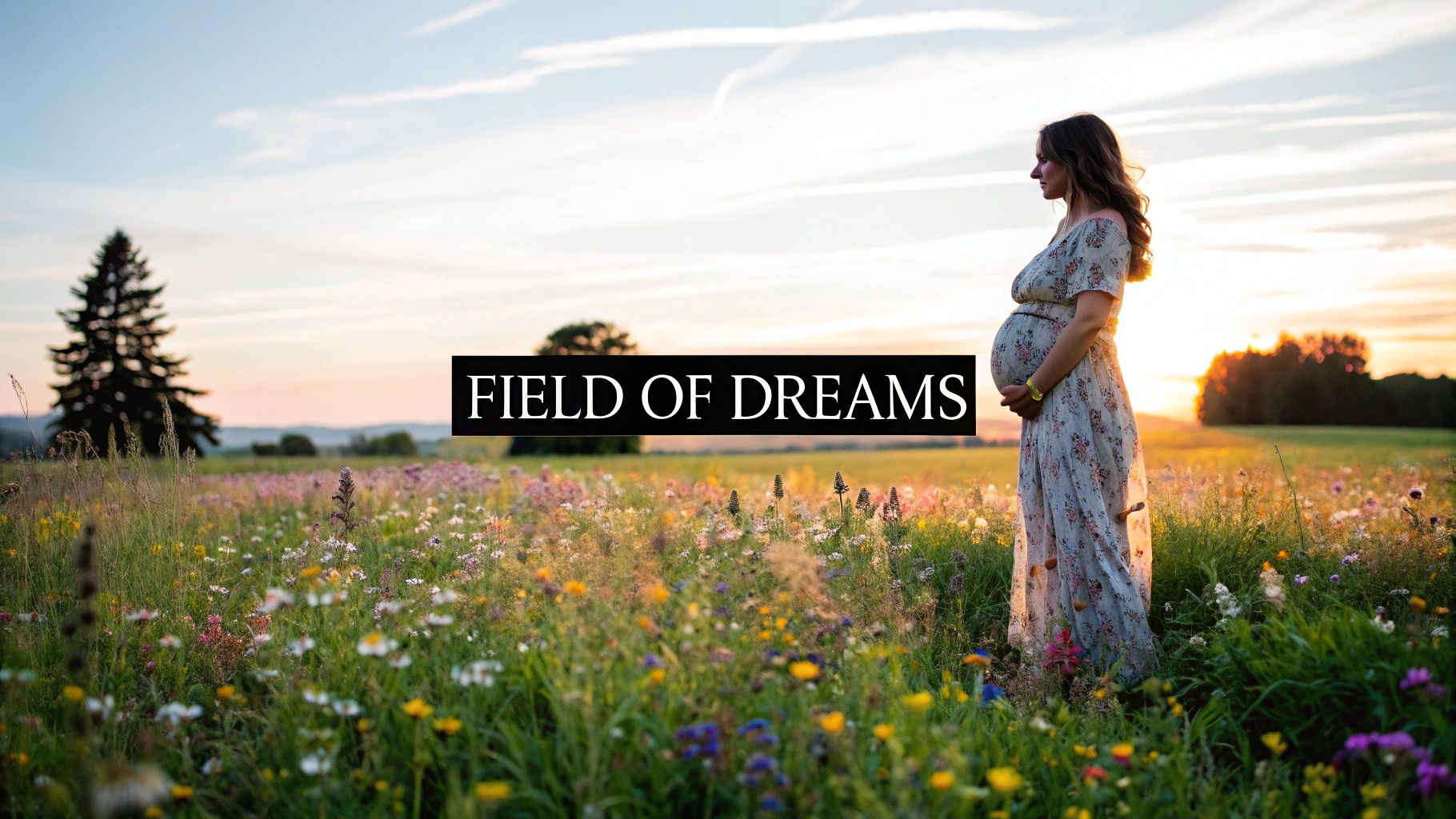Nature and Outdoor Field Maternity Photography