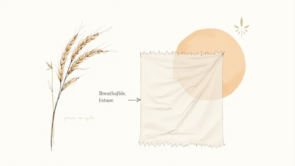 A stylish gentleman in a perfectly tailored black linen suit, showcasing the fabric's unique texture and drape.