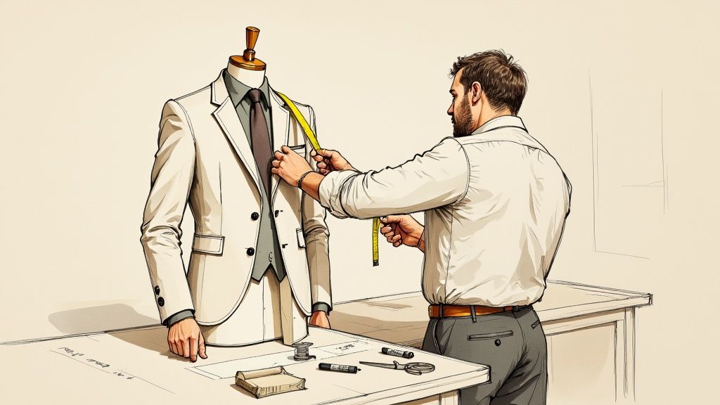 Igor, founder of Dandylion Style, in a bespoke suit