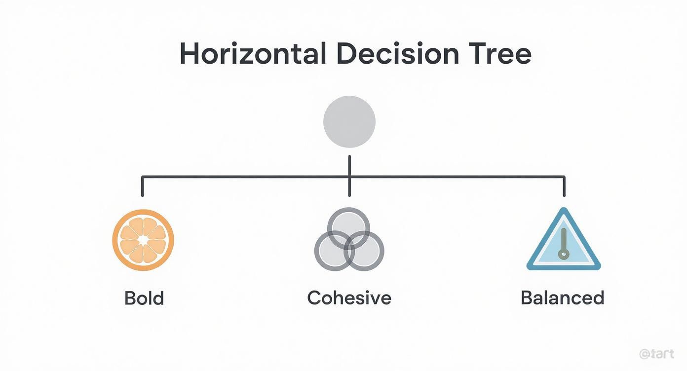 Infographic about tie colors for blue shirt