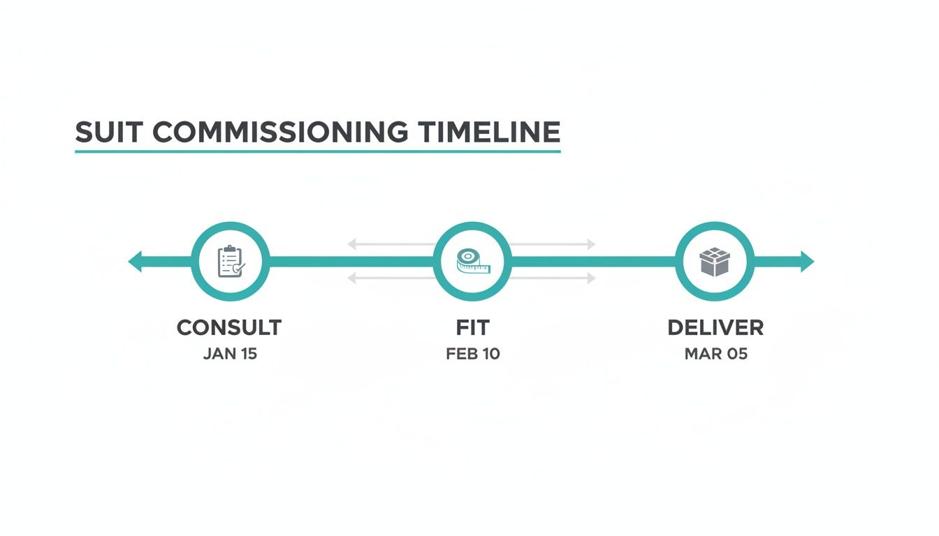Infographic about tailor made suit london