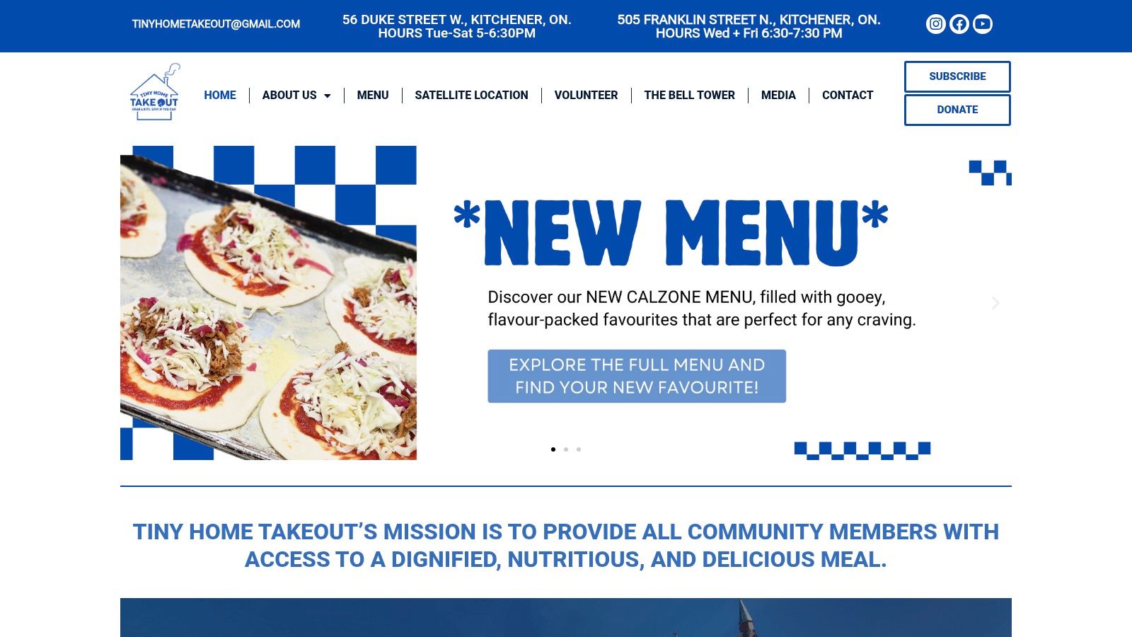 Tiny Home Takeout (St. Mary’s, Downtown Kitchener)