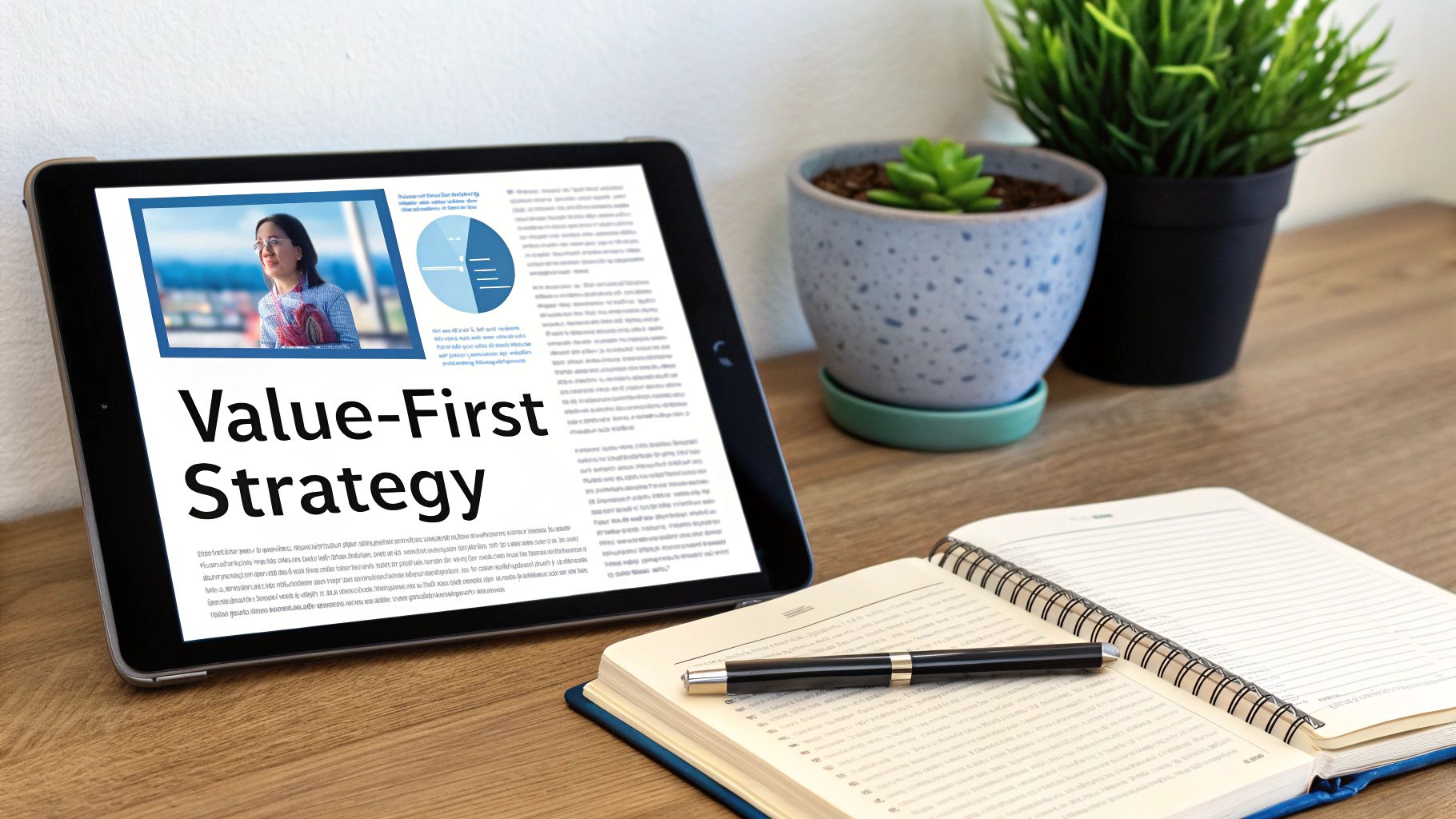 An email inbox showing a valuable piece of content from a company