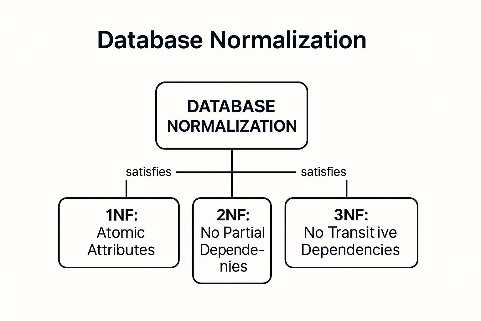 Infographic showing key data about Database Normalization