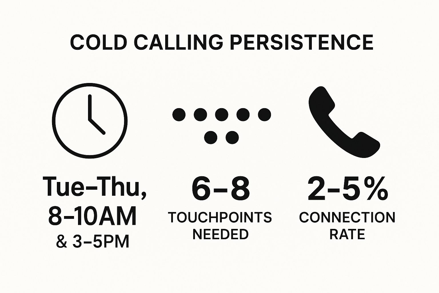 Infographic showing key data about Optimize Your Calling Schedule and Persistence Strategy