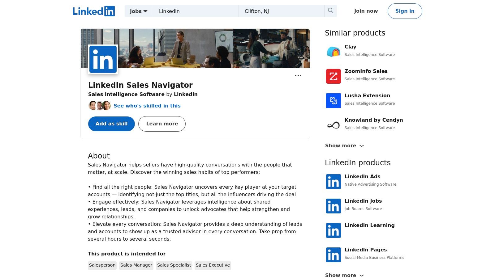 LinkedIn Sales Navigator