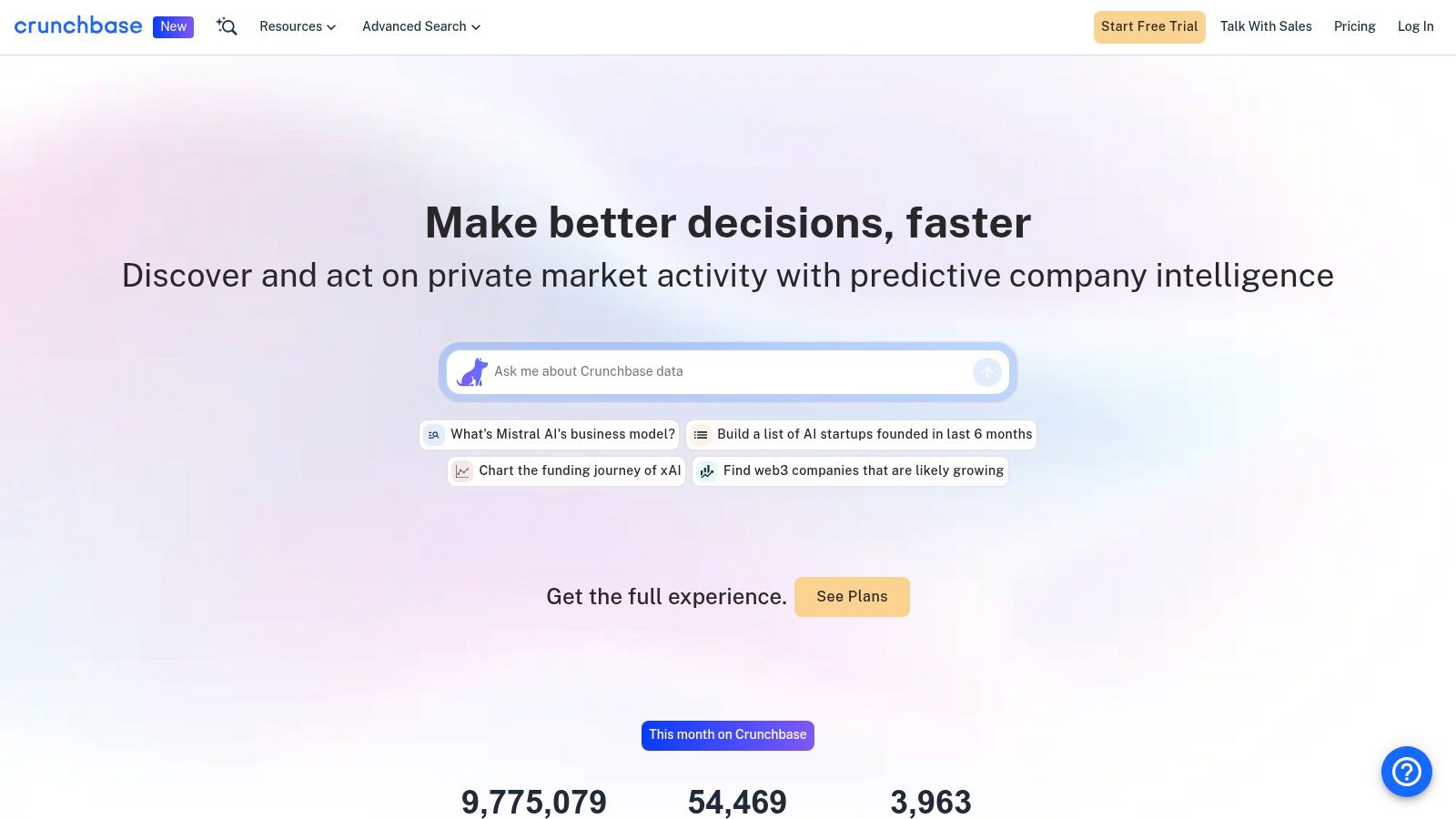 Crunchbase (Pro/Business)