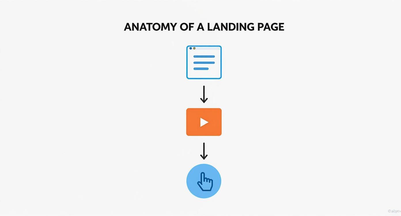 Infographic about was ist eine landing page