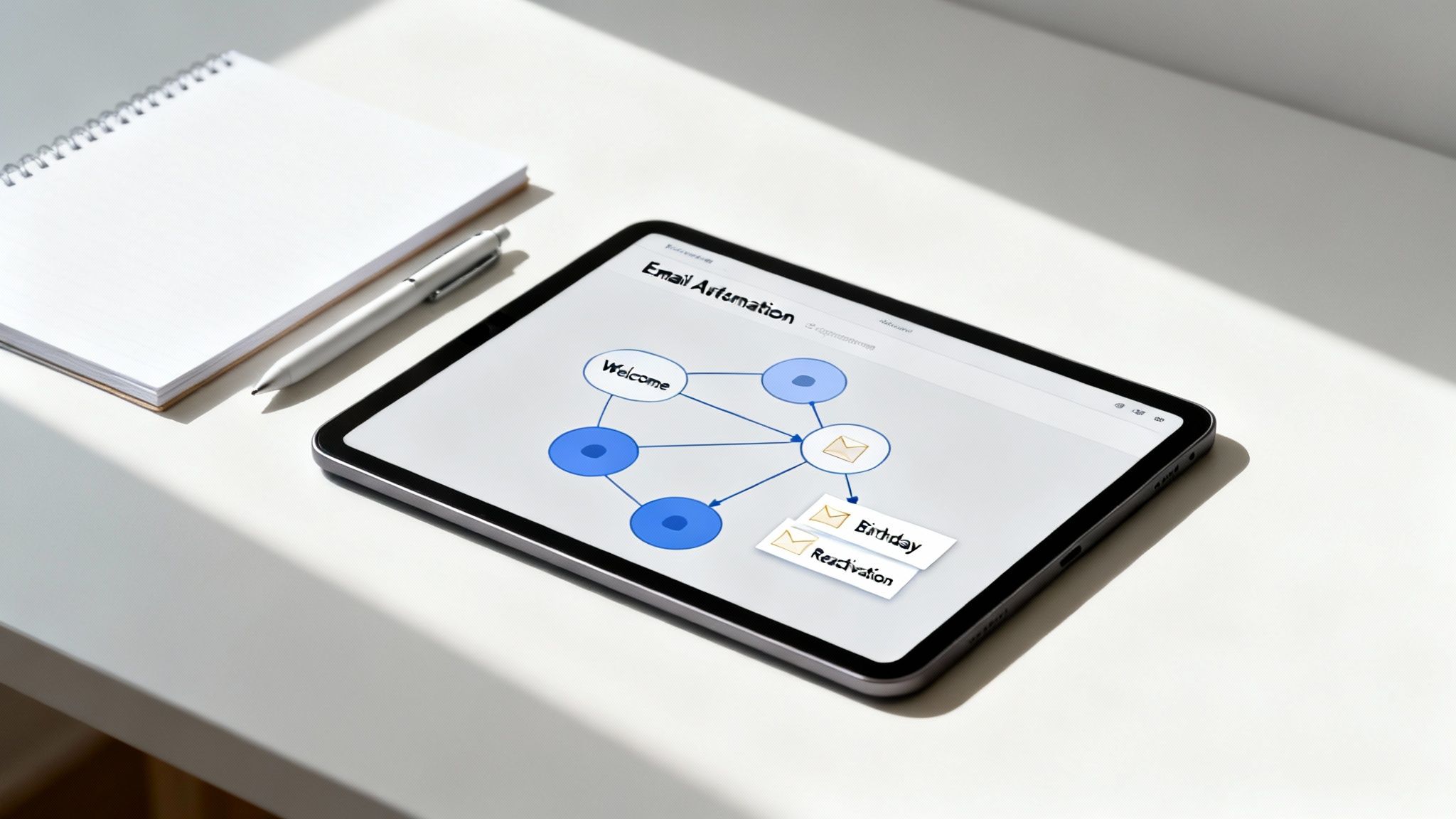 Eine Infografik, die den Prozess von Datensammlung zu Segmentierung und personalisierter Auslieferung darstellt