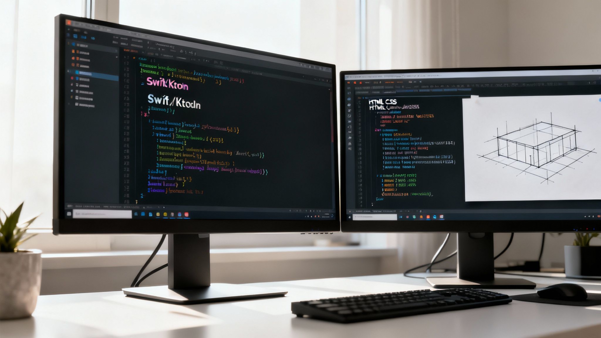 Diagramm, das die verschiedenen technologischen Ebenen einer nativen App und einer Web-App gegenüberstellt.