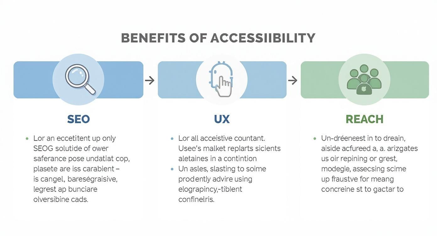 Infographic about barrierefreiheit website testen