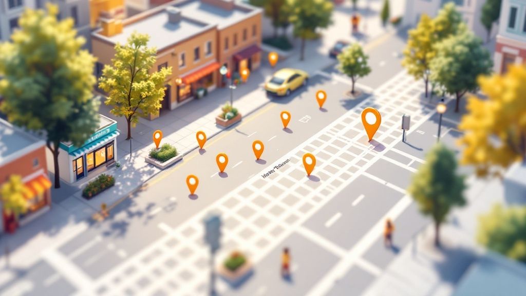 Ein Dashboard, das automatisierte technische SEO-Überwachungsdaten anzeigt, mit Grafiken zu Crawling-Fehlern, Website-Geschwindigkeit und Indexierungsstatus.