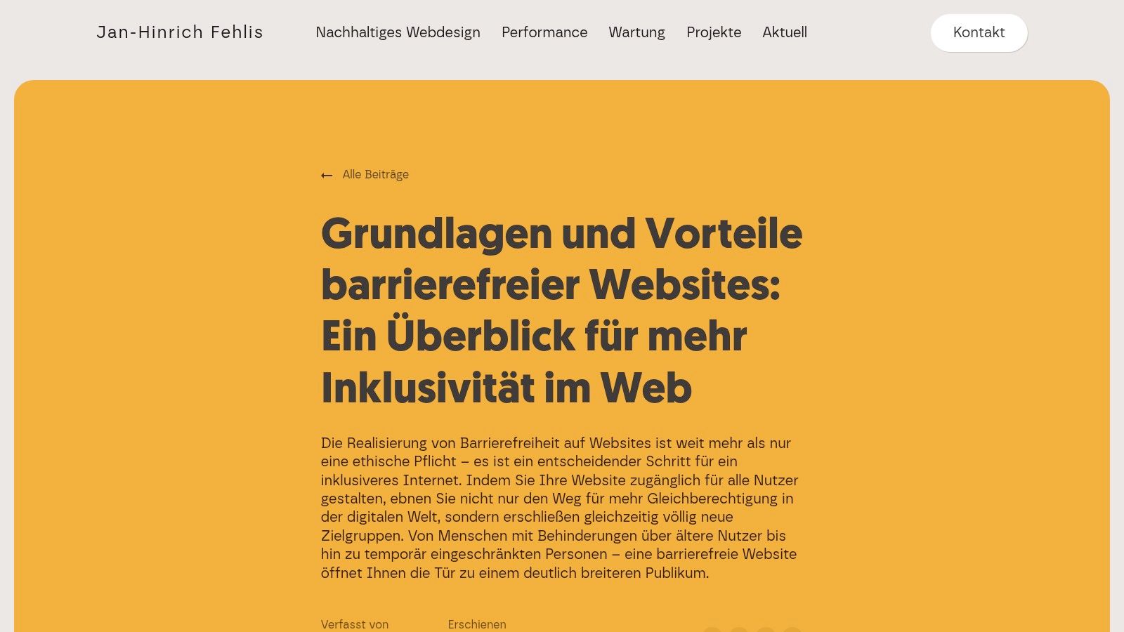 Jan-Hinrich Fehlis – Grundlagen und Vorteile barrierefreier Websites