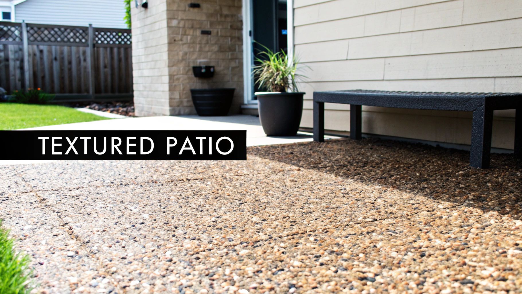 Exposed Aggregate Concrete Patio