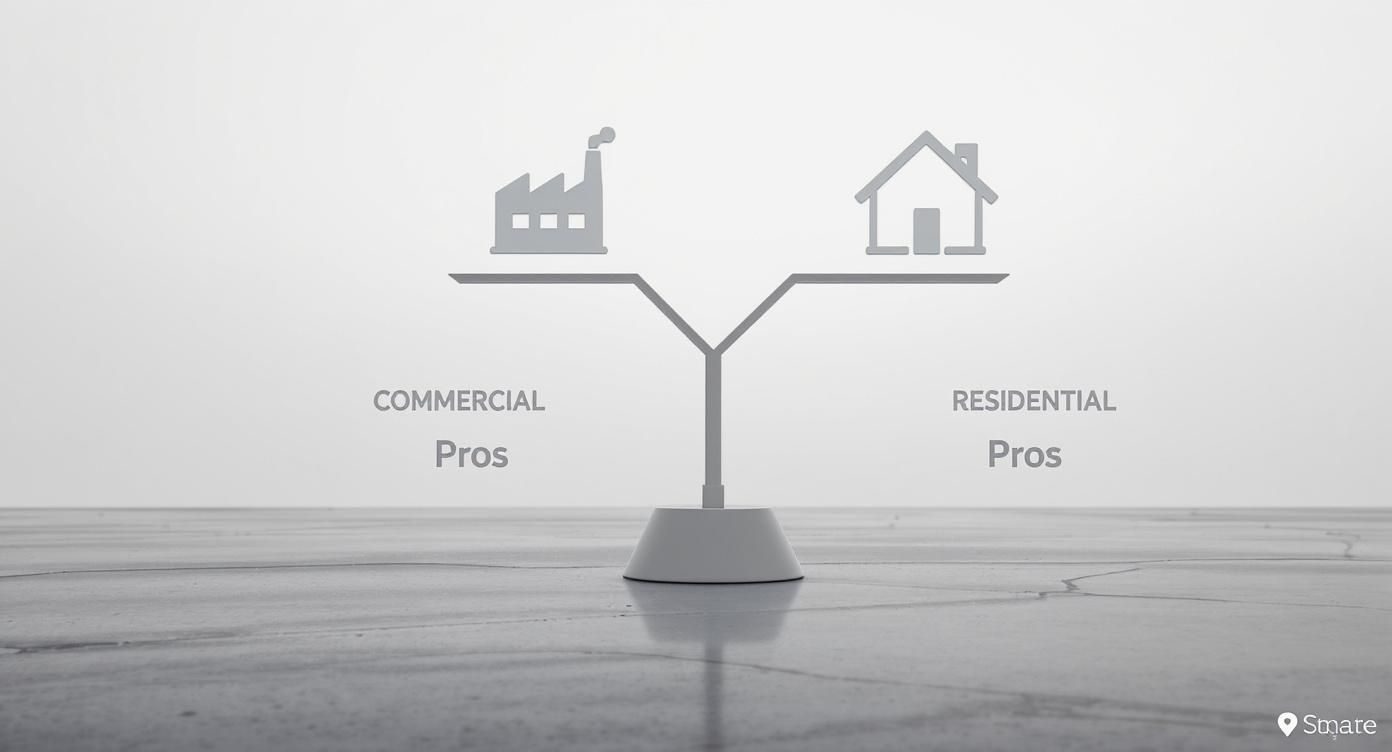 Infographic about polished concrete floors pros and cons