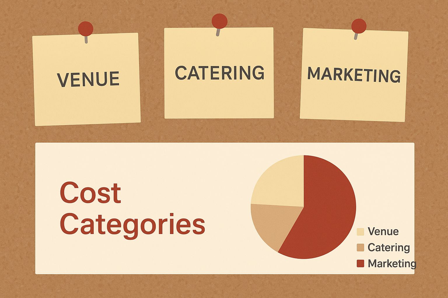 Infographic about event budget planning template