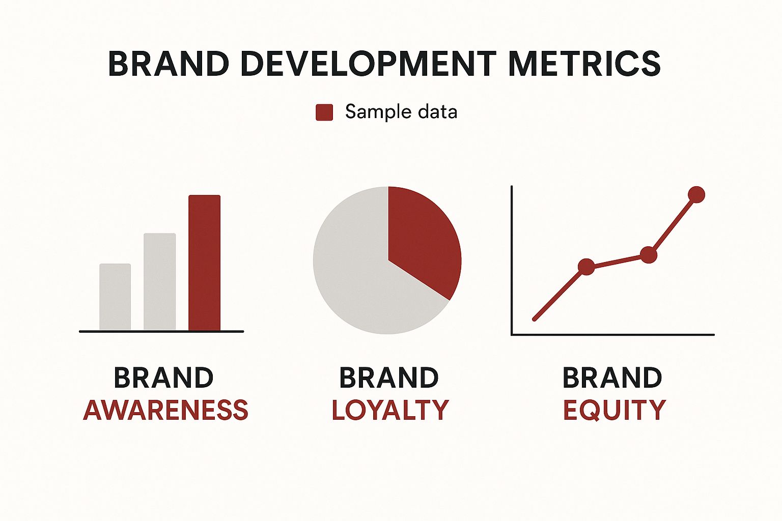 Infographic about brand development strategy