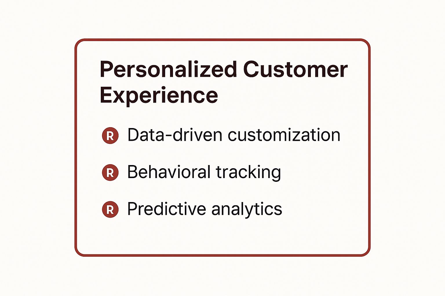 Infographic showing key data about Personalized Customer Experience